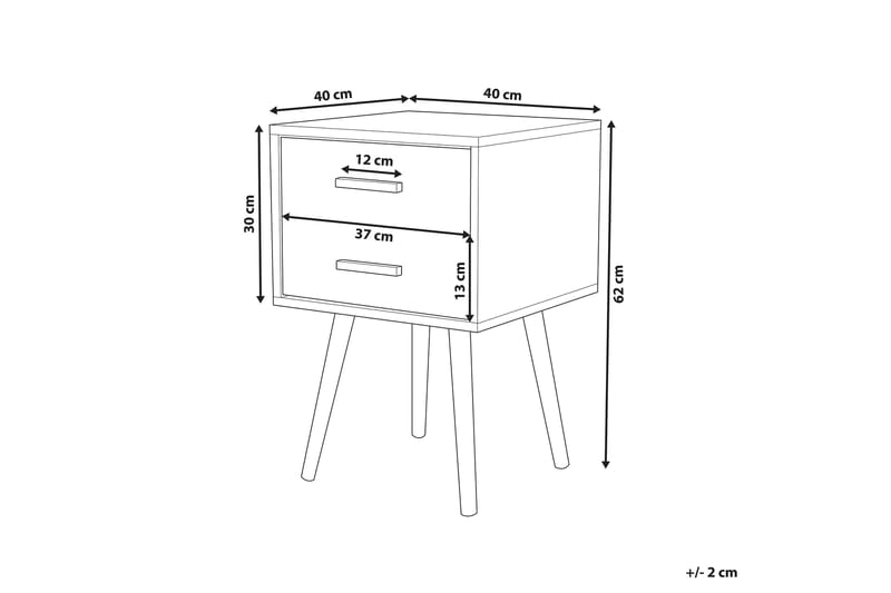 ALABAMA Sängbord 40 cm - Sängbord - Bord