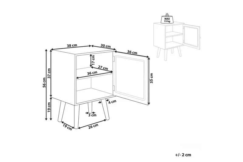 Sängbord Almo - Möbler - Sovrum - Sängbord