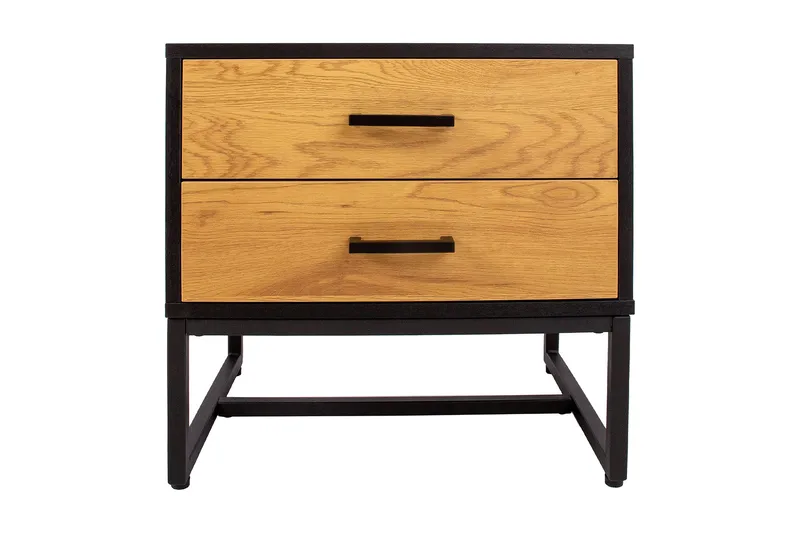 Amsterdam Sängbord Ek/Svart - Möbler - Sovrum - Sängbord