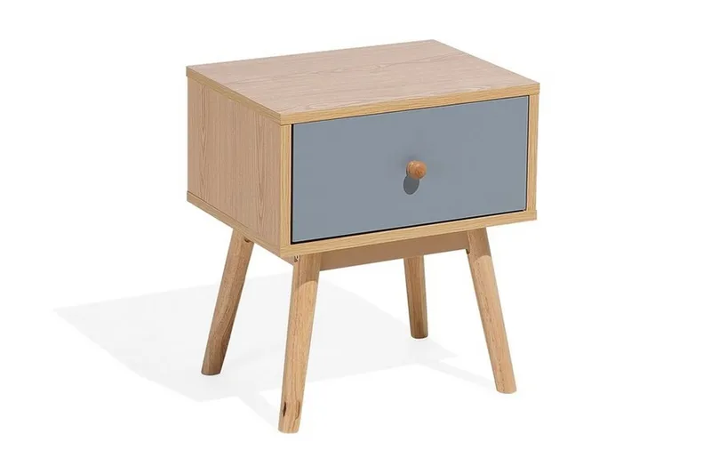 Arvada Sängbord 40 cm med Förvaring Låda - Brun - Möbler - Sovrum - Sängbord