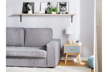 Arvada Sängbord 40 cm med Förvaring Låda - Brun - Möbler - Sovrum - Sängbord