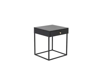 Bakal Sängbord 43 cm med Förvaring Låda - Svart - Möbler - Sovrum - Sängbord