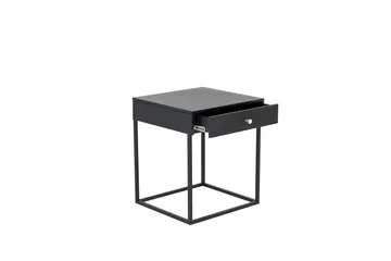 Bakal Sängbord 43 cm med Förvaring Låda - Svart - Möbler - Sovrum - Sängbord
