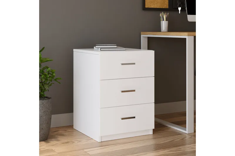 Barrock Sängbord 45 cm - Vit - Möbler - Sovrum - Sängbord