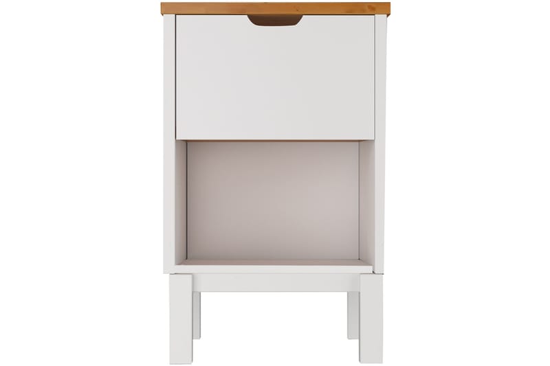 BENEVENTO Sängbord 38 cm Vit - Möbler - Sovrum - Sängbord