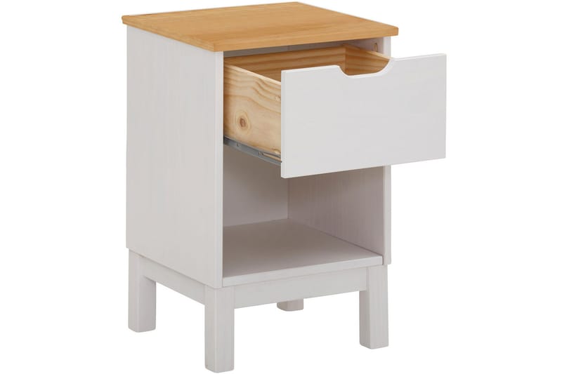 BENEVENTO Sängbord 38 cm Vit - Möbler - Sovrum - Sängbord