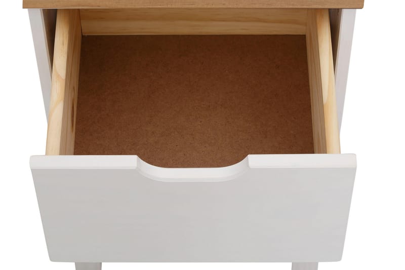 BENEVENTO Sängbord 38 cm Vit - Möbler - Sovrum - Sängbord