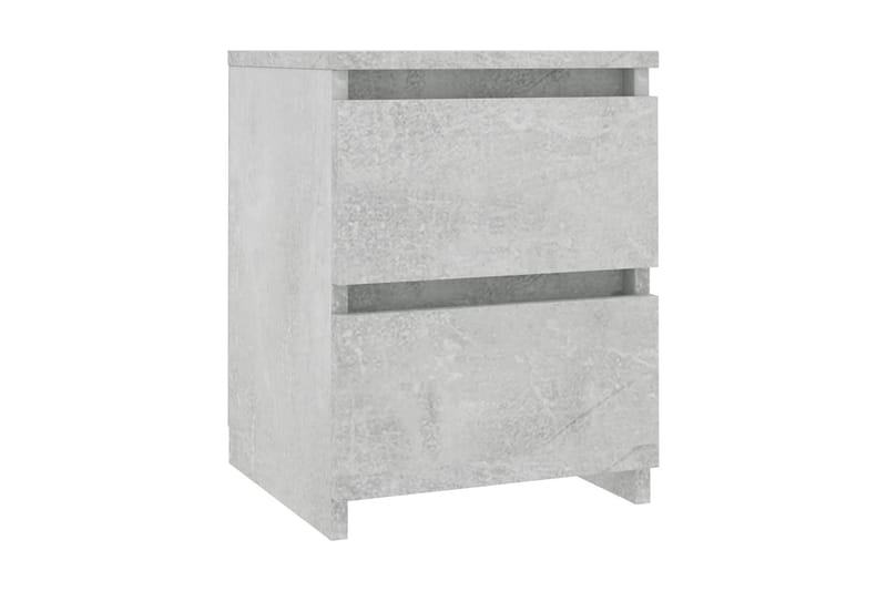 Sängbord betonggrå 30x30x40 cm spånskiva - Grå - Sängbord - Bord