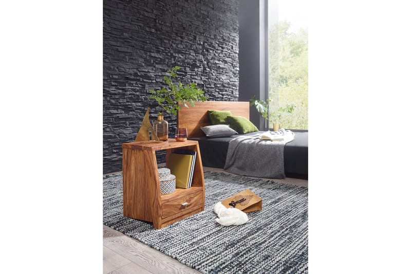 Bielss Sängbord 45 cm med Förvaring Låda + Hylla - Möbler - Sovrum - Sängbord