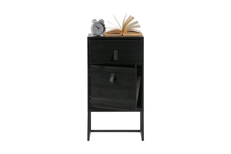 BOTROS Sängbord 40 cm Svart - Möbler - Sovrum - Sängbord