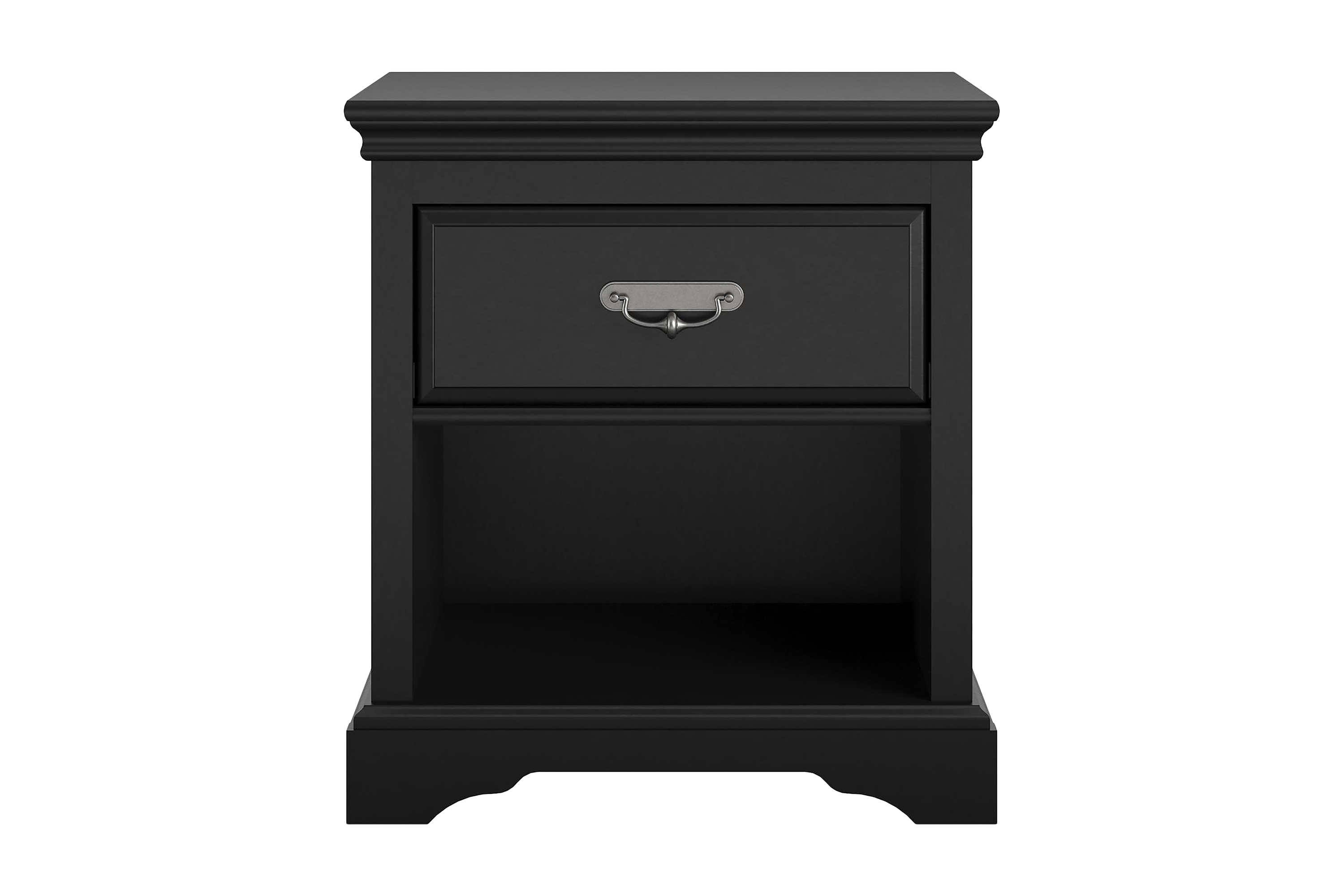 bristol sängbord 60x42 cm svart - dorel home