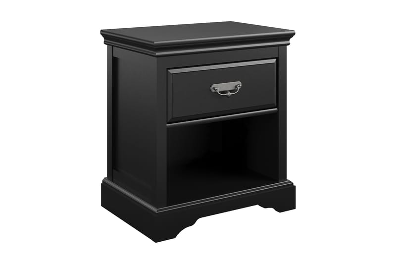 BRISTOL Sängbord 60x42 cm Svart - Dorel Home - Möbler - Sovrum - Sängbord