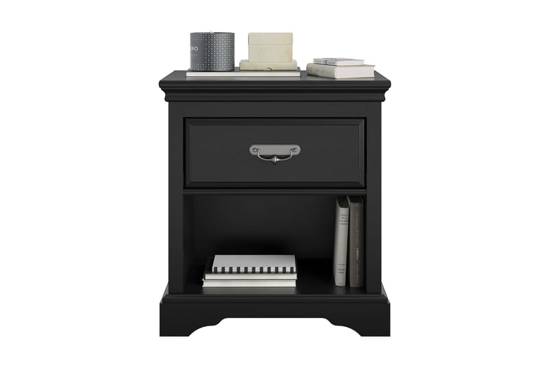 BRISTOL Sängbord 60x42 cm Svart - Dorel Home - Möbler - Sovrum - Sängbord