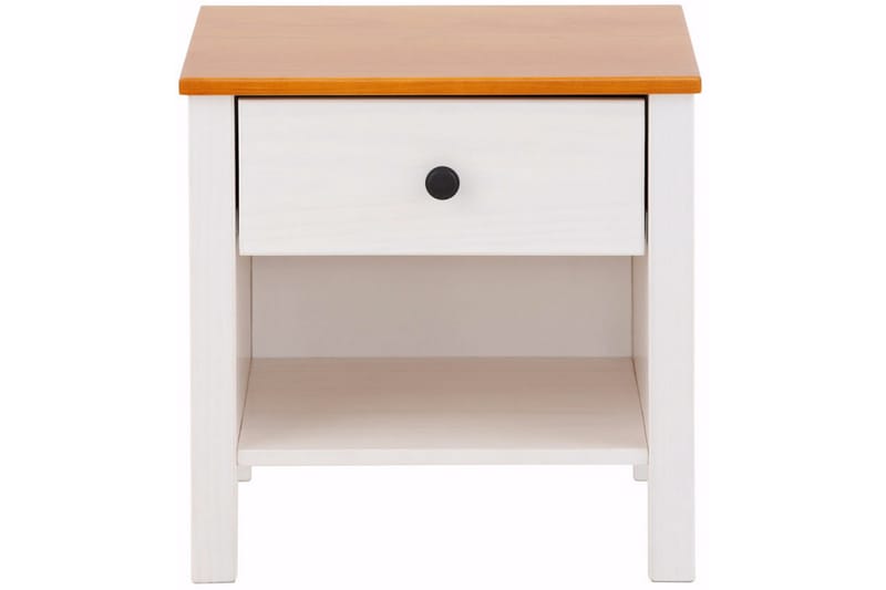 CHURRI Sängbord 43 cm Vit/Gul - Möbler - Sovrum - Sängbord