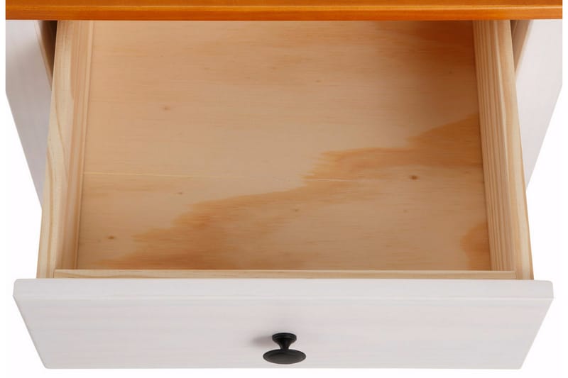 CHURRI Sängbord 43 cm Vit/Gul - Möbler - Sovrum - Sängbord