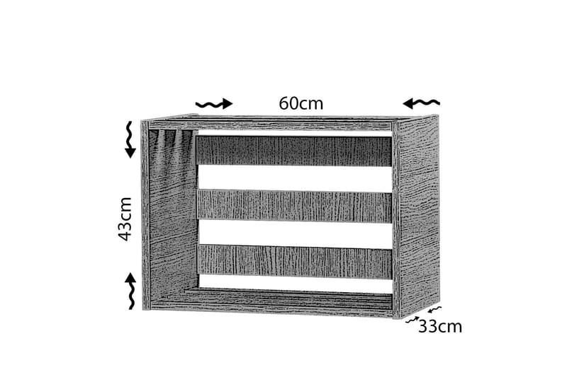 Comfortale Sängbord 60 cm - Ljus Ekfärg - Möbler - Sovrum - Sängbord