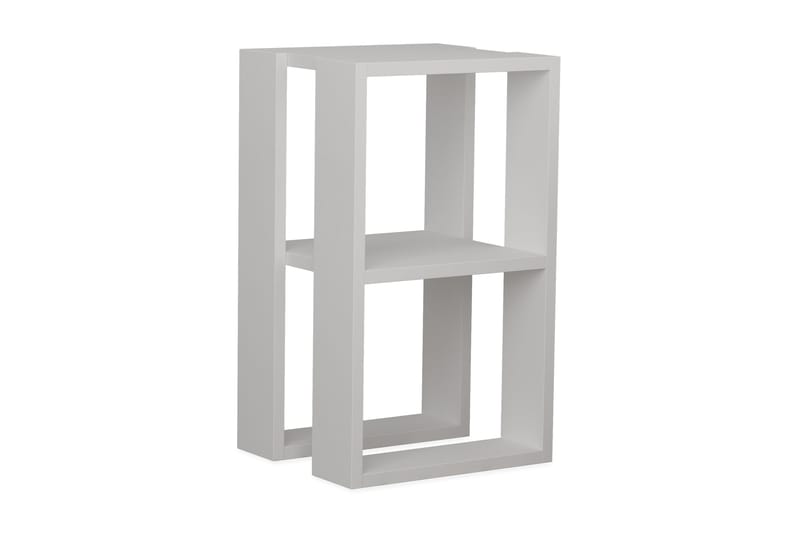 CORALEE Sängbord 30 cm med Förvaring Hylla Vit - Vit - Möbler - Sovrum - Sängbord