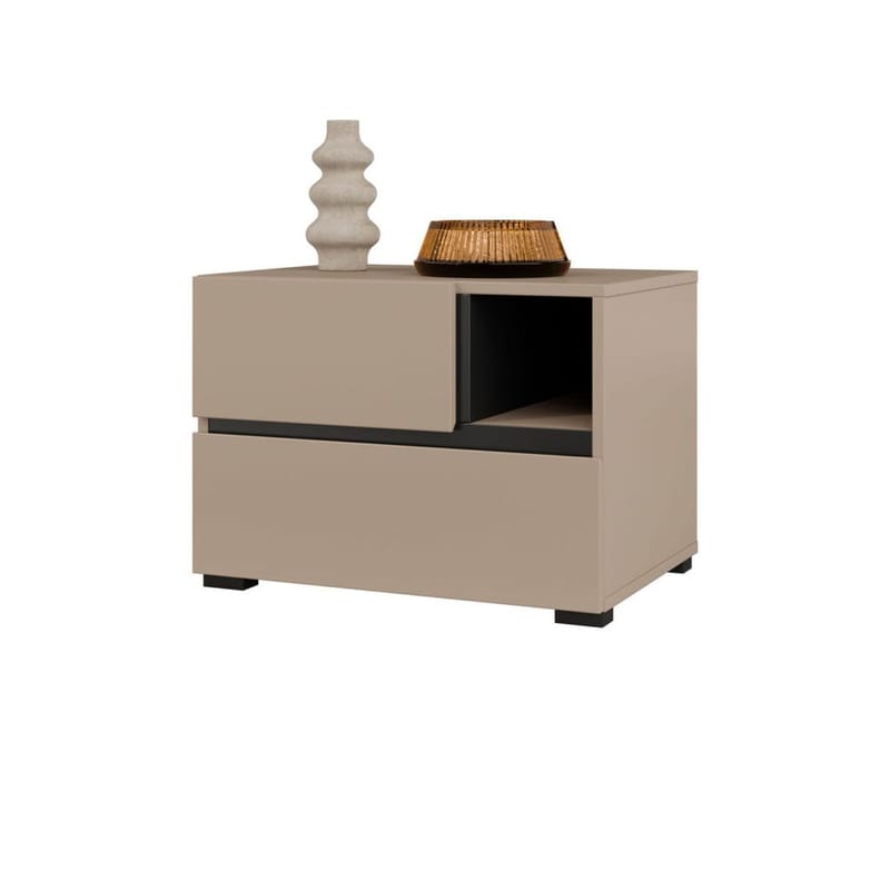 Sängbord Cross S med 2 lådor - Kongo - Möbler - Sovrum - Sängbord