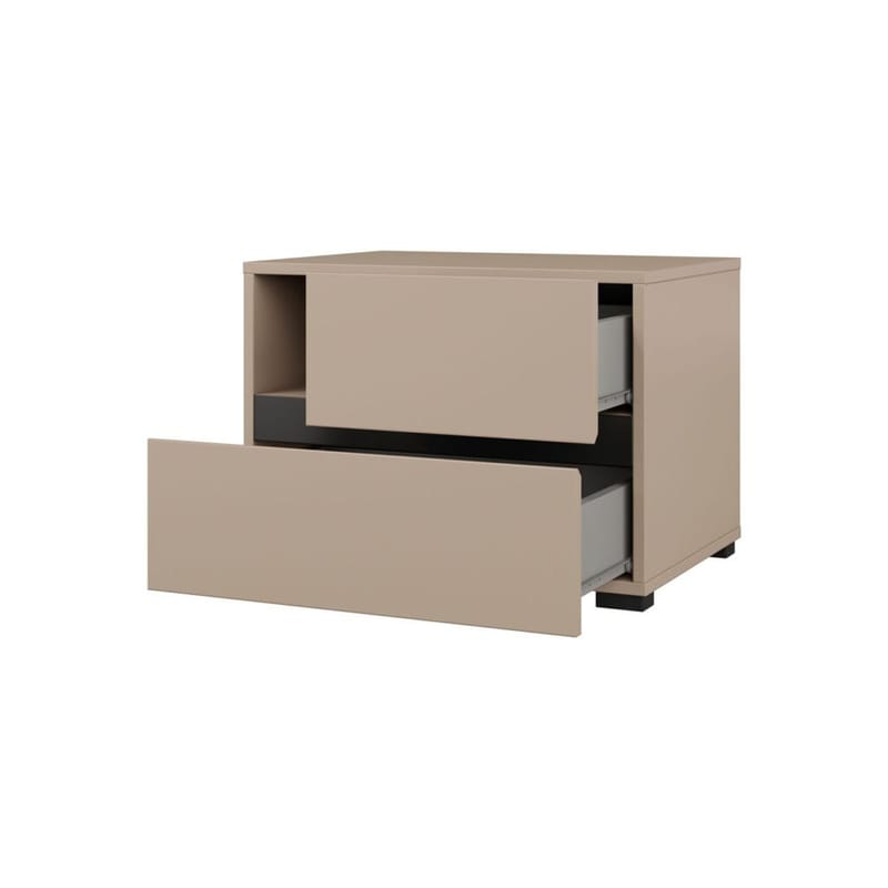 Sängbord Cross S med 2 lådor - Kongo - Möbler - Sovrum - Sängbord