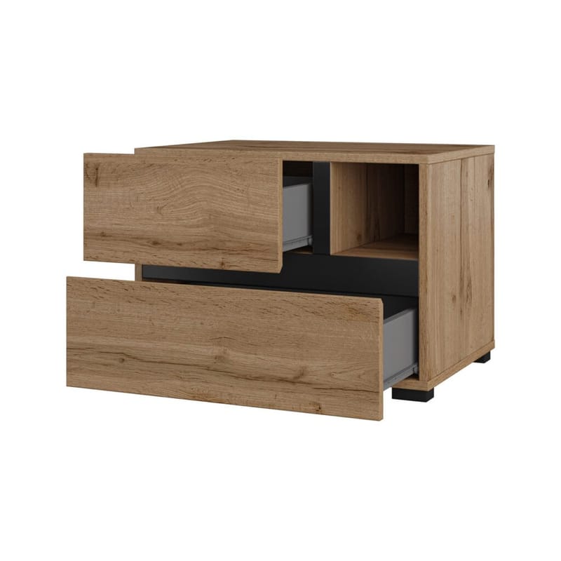 Sängbord Cross S med 2 lådor - Wotan Ek - Möbler - Sovrum - Sängbord