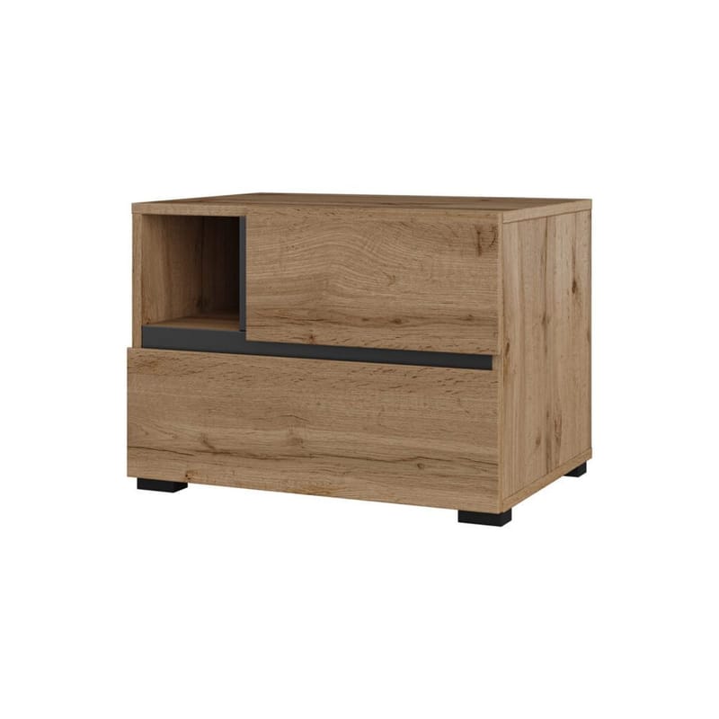 Sängbord Cross S med 2 lådor - Wotan Ek - Möbler - Sovrum - Sängbord