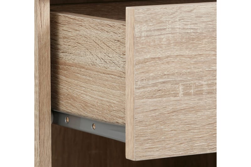 Dareia Sängbord 45 cm med Förvaring Låda + Hylla - Brun - Möbler - Sovrum - Sängbord