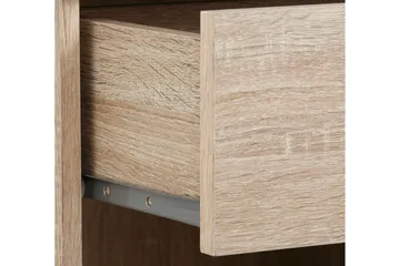 Dareia Sängbord 45 cm med Förvaring Låda + Hylla - Brun - Möbler - Sovrum - Sängbord