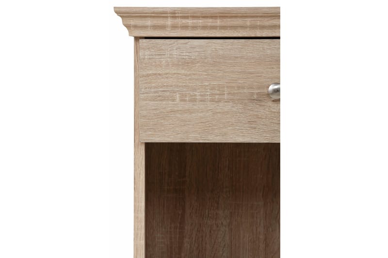 Dareia Sängbord 45 cm med Förvaring Låda + Hylla - Brun - Möbler - Sovrum - Sängbord