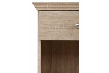 Dareia Sängbord 45 cm med Förvaring Låda + Hylla - Brun - Möbler - Sovrum - Sängbord