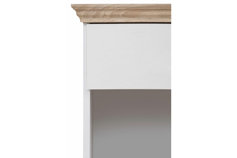 Dareia Sängbord 45 cm - Vit/Brun - Möbler - Sovrum - Sängbord