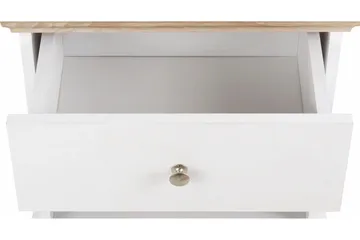Dareia Sängbord 45 cm - Vit/Brun - Möbler - Sovrum - Sängbord