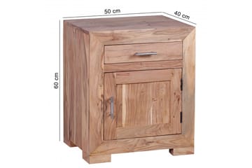 Dornell Sängbord 50 cm med Förvaring Låda + Skåp - Möbler - Sovrum - Sängbord