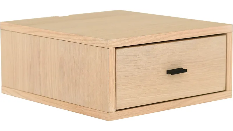Sängbord Eiknor för Vägg - Vitpigmenterad - Möbler - Sovrum - Sängbord
