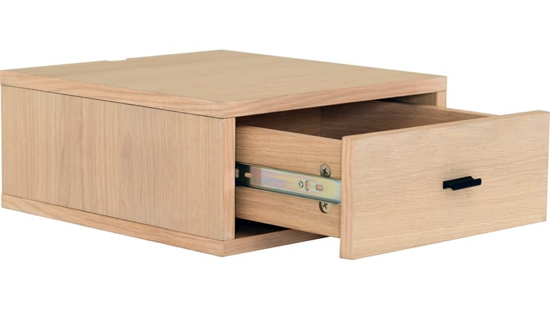 Sängbord Eiknor för Vägg - Vitpigmenterad - Möbler - Sovrum - Sängbord