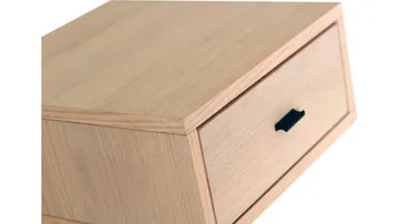Sängbord Eiknor för Vägg - Vitpigmenterad - Möbler - Sovrum - Sängbord