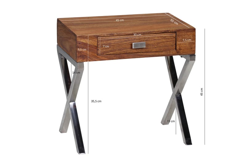 EINFELDT Sängbord 45 cm Brun - Möbler - Sovrum - Sängbord