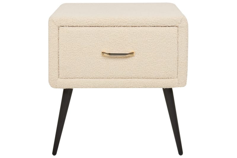 Sängbord Flayat Beige, svart, roséguld - Beige, svart, roséguld - Möbler - Sovrum - Sängbord