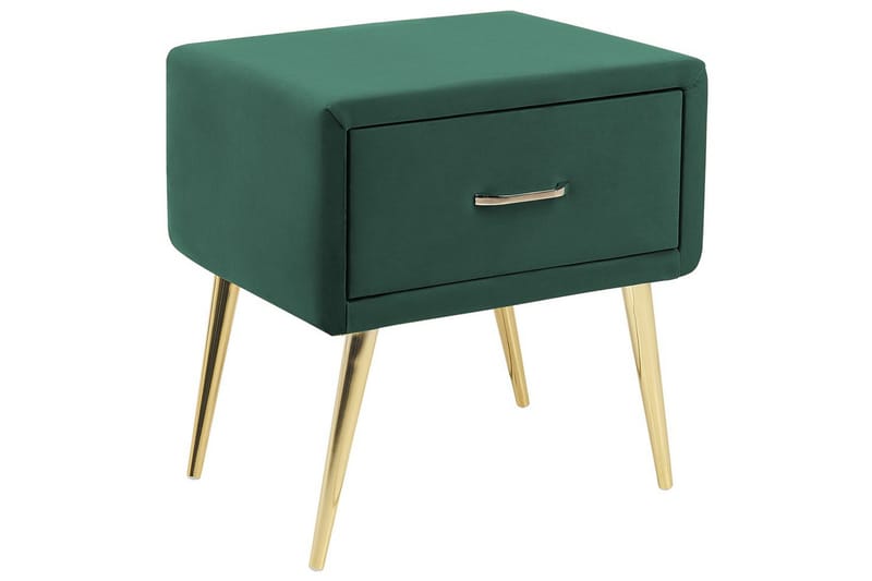 Sängbord Flayat Grön, guld, Grön, guld