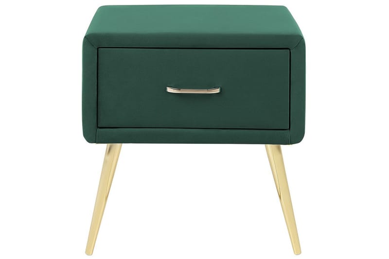 Sängbord Flayat Grön, guld - Grön, guld - Möbler - Sovrum - Sängbord
