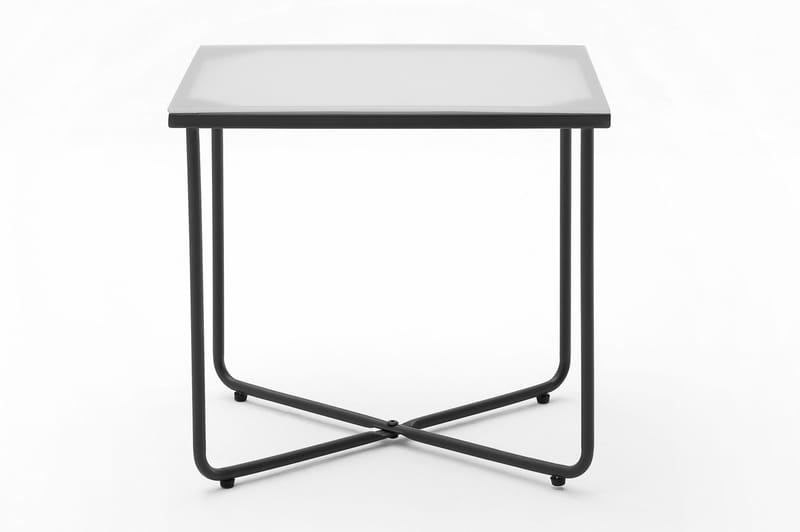 FREISTON Sängbord 44x35 cm Glas/Grafit/Grå - Sängbord - Bord