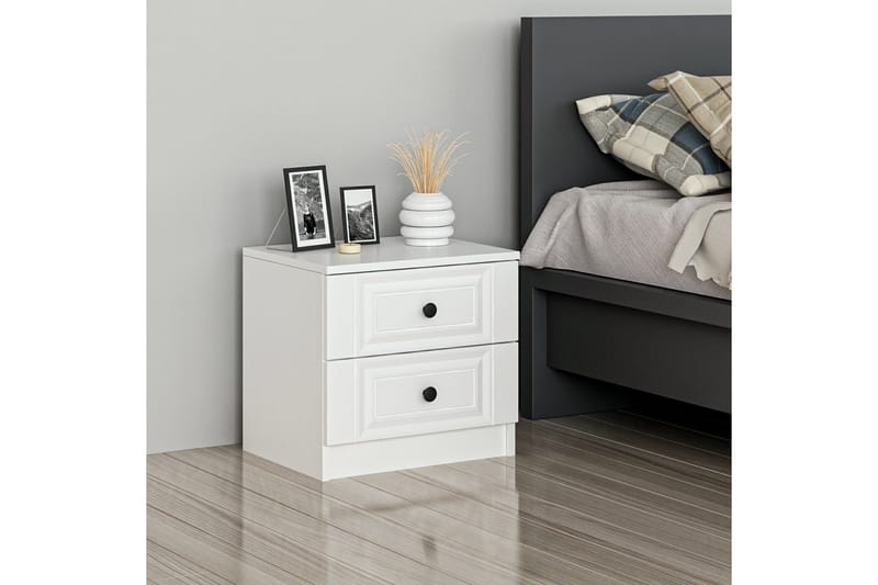 Fruitland Sängbord 54 cm - Vit - Möbler - Sovrum - Sängbord