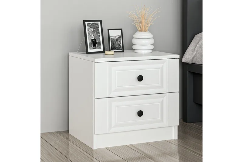 Fruitland Sängbord 54 cm, Vit