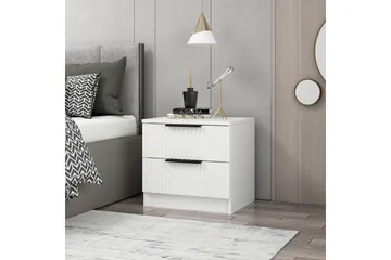 Fruitland Sängbord 54 cm - Vit - Möbler - Sovrum - Sängbord