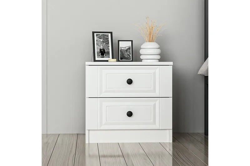 Fruitland Sängbord 54 cm - Vit - Möbler - Sovrum - Sängbord