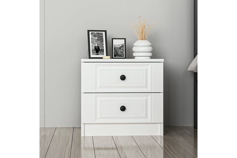 Fruitland Sängbord 54 cm - Vit - Möbler - Sovrum - Sängbord