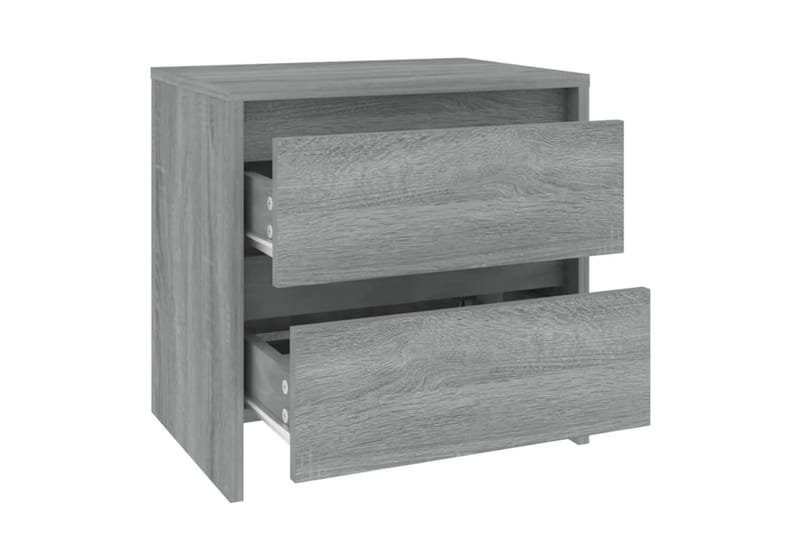 Sängbord grå sonoma ek 45x34,5x44,5 cm spånskiva - Grå - Möbler - Sovrum - Sängbord