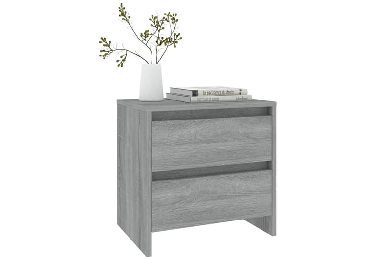 Sängbord grå sonoma ek 45x34,5x44,5 cm spånskiva - Grå - Möbler - Sovrum - Sängbord