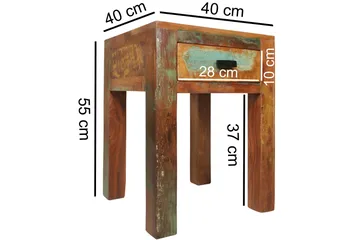 Haage Sängbord 40 cm - Flerfärgad - Möbler - Sovrum - Sängbord
