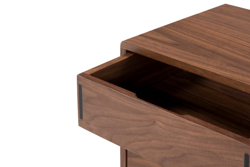 HULSIG Sängbord 32x40 cm Massiv Valnöt Brun - Möbler - Sovrum - Sängbord