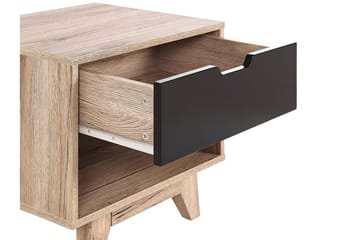 Hultz Soffbord 50 cm - Svart/Ljust Trä - Möbler - Sovrum - Sängbord